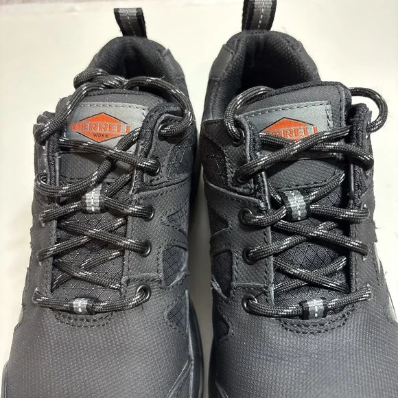 Merrell Fullbench Comp Toe J003325 Black Work Sneakers Shoes Men's 4 Women's 6 - Picture 4 of 10